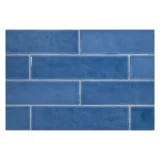 TrueTones Ceramics Astor Blue Gloss 2×8 Zelli Field Tile Gloss