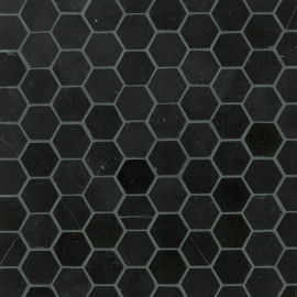 Tribeca Basic Black 1 1/4″ Hexagon Mosaic Honed Tribeca Basic Black 1 1/4″ Hexagon Mosaic Honed