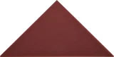 Cursive Oxblood 6×6 Triangle Glossy