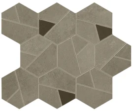 Boost Pro Taupe With Coffee 10×11 Hexagon Mosaic