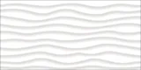Frieze White 12×24 Flow Decorative Tile Glossy Rectified