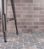 Brownstone Matte Warm Grey Brick 2x8 and Diamond, and Matte Cool Grey Diamond