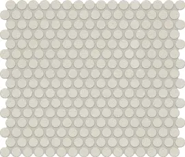 INYO Crema 11×13 Penny Round Mosaic Matte
