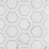 Ellington Carrara & Steel 5″ Savoy Decoratve Tile Honed