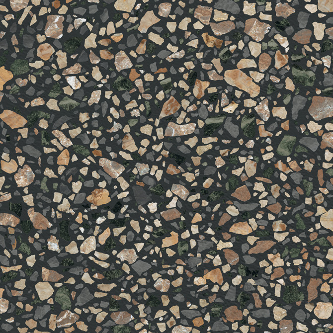 Romana Multicolor Black 12×12 Vein Cut Field Tile Matte Rectified