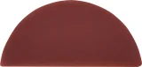 Cursive Oxblood 2×4 Demilune Glossy Cursive Oxblood 2×4 Demilune Glossy