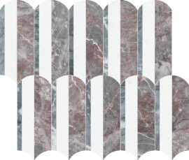 Waterjet Stone Mosaics Blush 11×12 Hydros Mosaic Honed