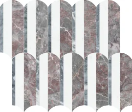 Waterjet Stone Mosaics Blush 11×12 Hydros Mosaic Honed
