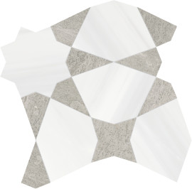 Waterjet Stone Mosaics Grigio 9×9 Stellar Mosaic Honed