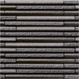Hosowari Border Dark Brown 3/4×9 Random Mosaic