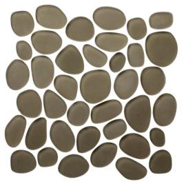 Beach Group Glass Smoke 12×12 Spindrift Mosaic Matte