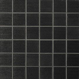 Biyusai Black 2×2 Relief Mosaic