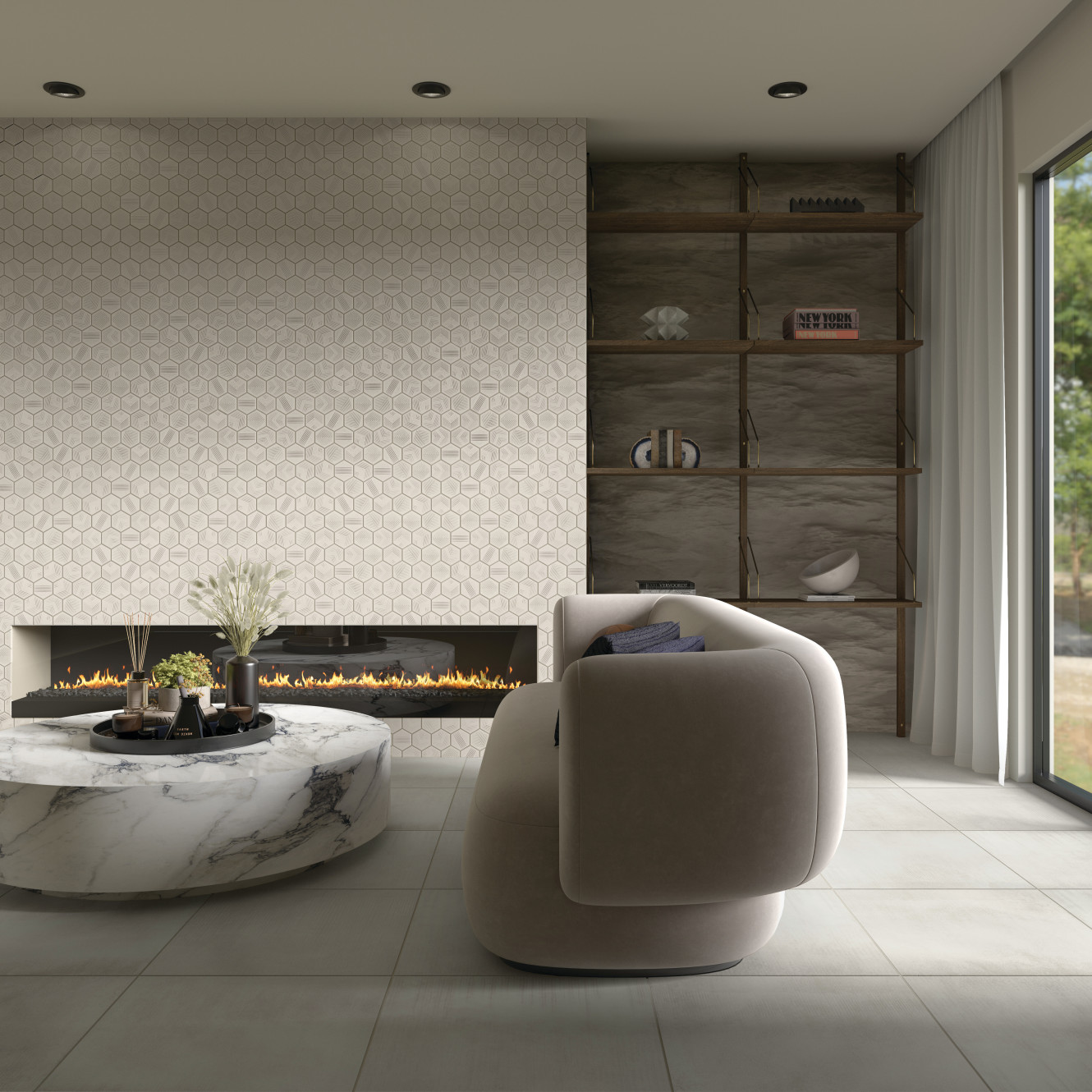 Rhyme and Reason Canvas 4 inch Hex