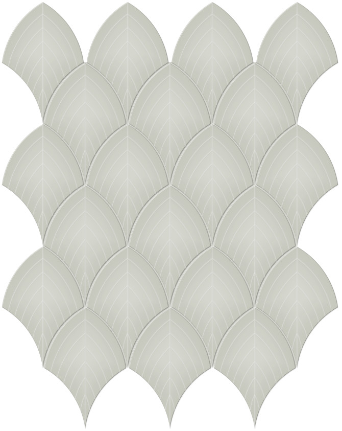Nantucket Sage 11×13 Scallop Mosaic Glossy