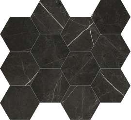 Anima Graphite 11×13 Hexagon Mosaic Polished