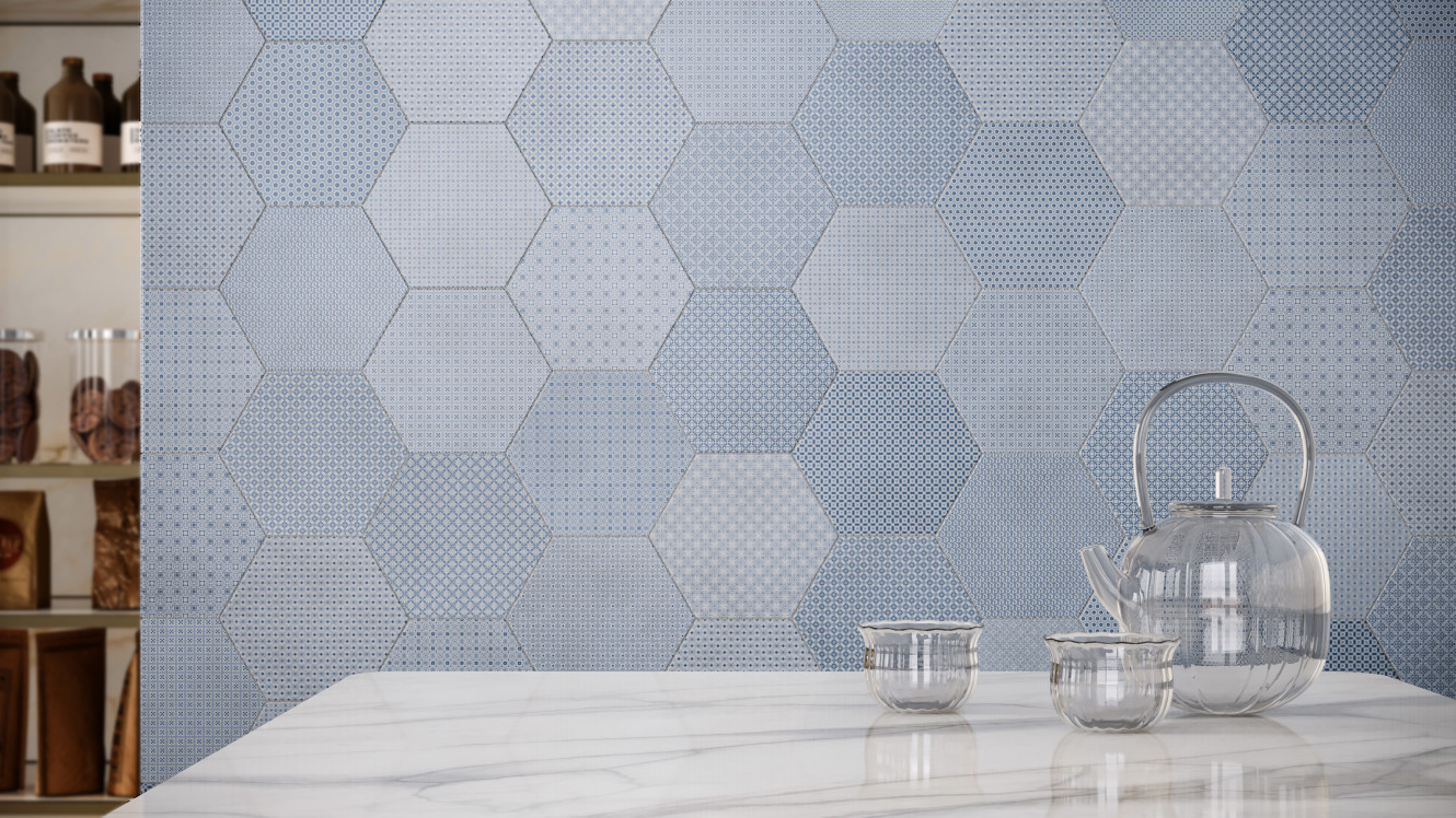 Tapestri Denim Blend Hexagon