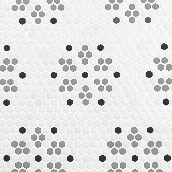 Nano Monochrome 10×14 Snowflake Mosaic