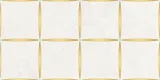 Bondi White 12×24 Gold Decorative Tile Polished