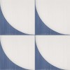 Scenario Blu 8×8 Crescent Decorative Tile Matte
