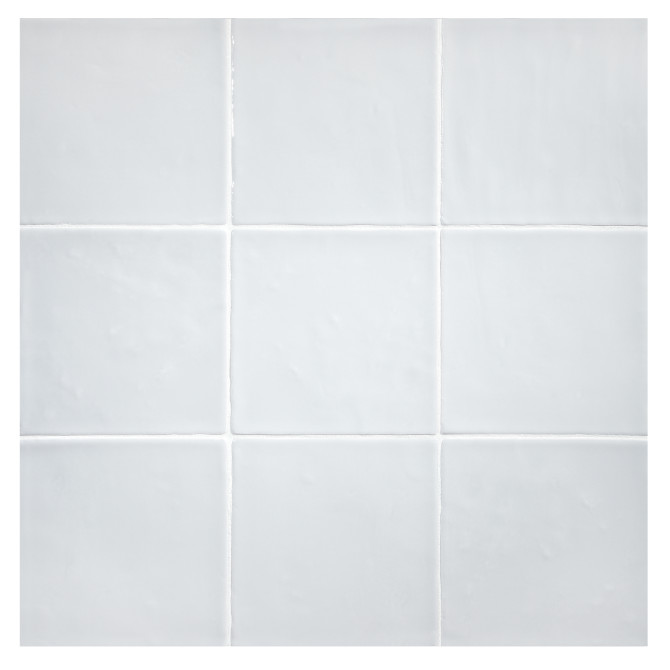 TrueTones Ceramics Hint Of Grey Gloss 4-1/2×4-1/2 Zelli Field Tile Gloss