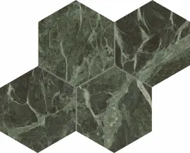 Evolve Green 12×12 Hexagon Mosaic Polished