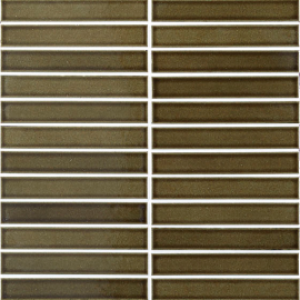 Biyusai Moss Green 1×6 Mosaic