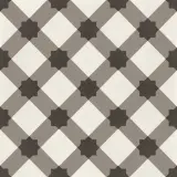 D_Segni Chalk/Mud/Midnight/Sand Blend 8×8 Plaid Decorative Tile Matte