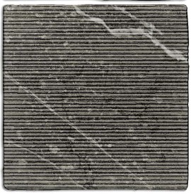 Gea Charcoal 5×5 Carved Decorative Tile Matte