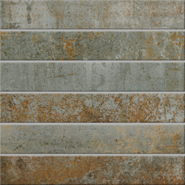 Altered State Steel Gaze 2×12 Mosaic Matte Rectified
