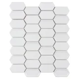 Fletcher White 11×13 Hex Mosaic