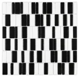 Nano Black & White 12×12 Binary Mosaic Nano Black & White 12×12 Binary Mosaic