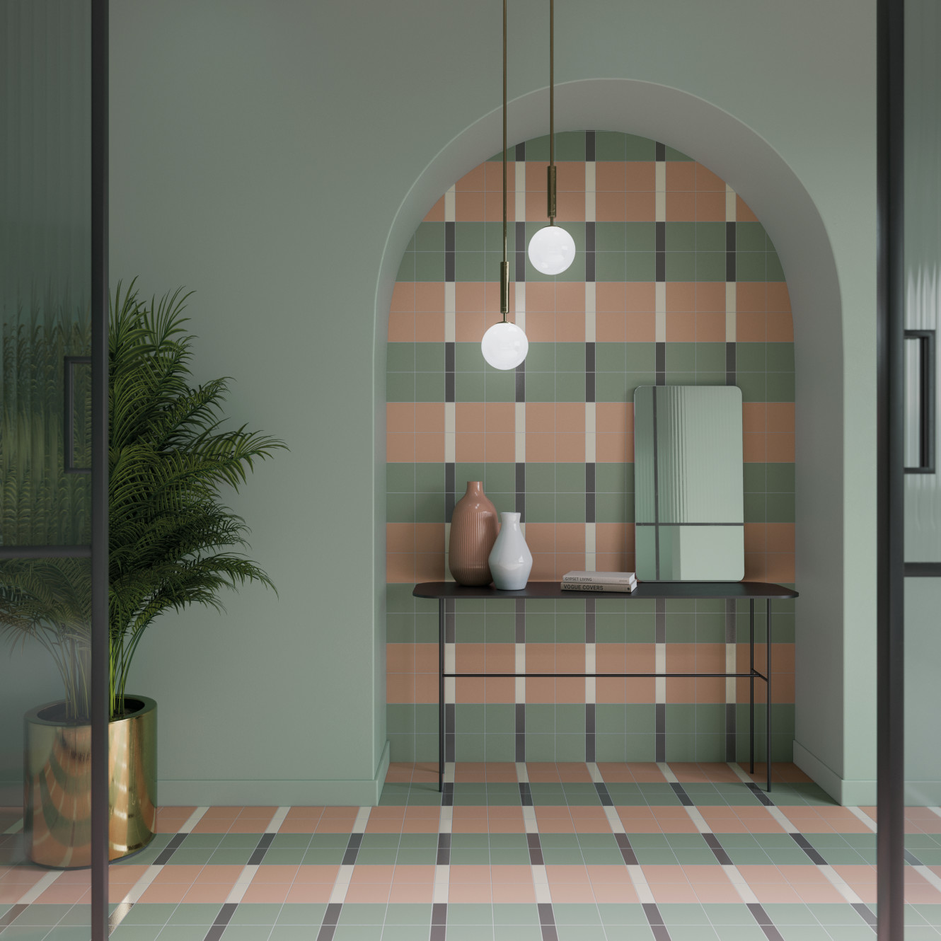 Bits Kale Matte and Cider Matte 5x5 and Storm Gloss and Tundra Gloss 2x5