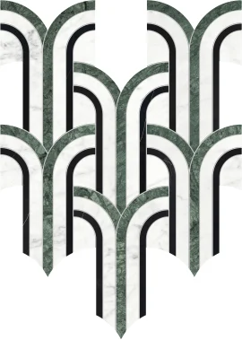 Waterjet Stone Mosaics Pine 11×12 Florence Mosaic Polished Waterjet Stone Mosaics Pine 11×12 Florence Mosaic Polished