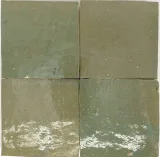 Iris Green 4×4 Field Tile Glossy