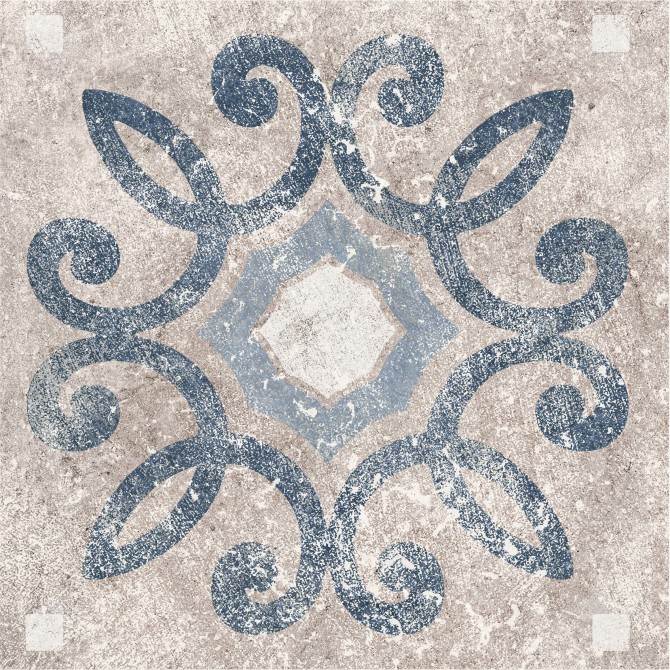 Creativo Lucca Blue 12×12 Deco Matte Rectified