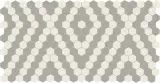 Unglazed Mosaics – Porcelain Diamond Weave 1″ Hexagon Mosaic