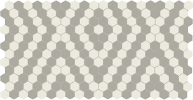 Unglazed Mosaics – Porcelain Diamond Weave 1″ Hexagon Mosaic