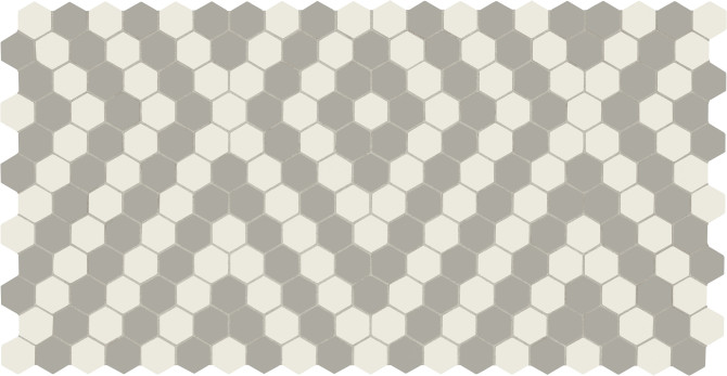 Unglazed Mosaics – Porcelain Diamond Weave 1″ Hexagon Mosaic