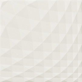 Ecocarat New Trance White 12×12 Relief Decorative Tile