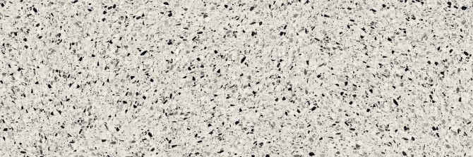 Terrazzo Allure Dalmatian 25-1/2×96 L-Shaped Top Slab Matte Rectified