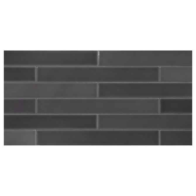 TrueTones Ceramics Toasted Grey Gloss 2×16 Field Tile Gloss