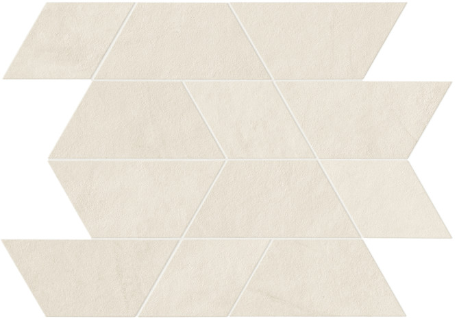 Spectrum White 12×14 Maze Mosaic Silk