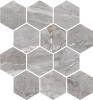Marmo Gray 9×11 Hexagon Mosaic Polished