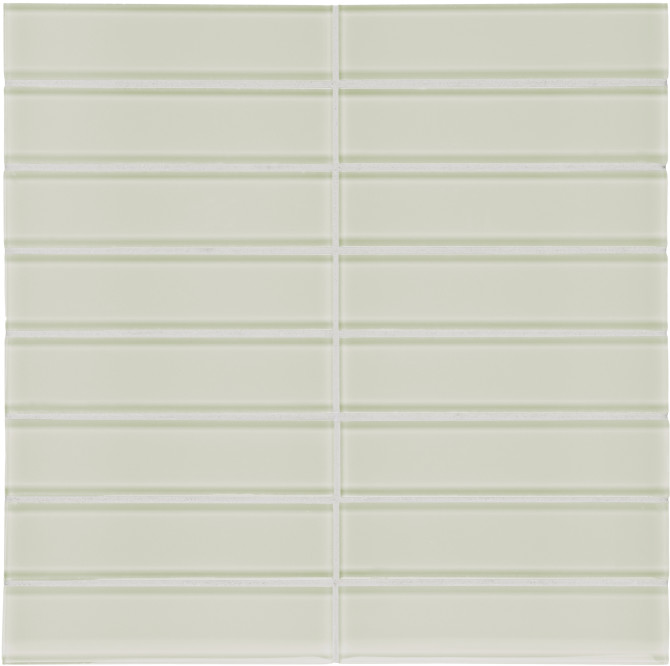 Bliss Element Glass Sand 2×6 Stacked Mosaic