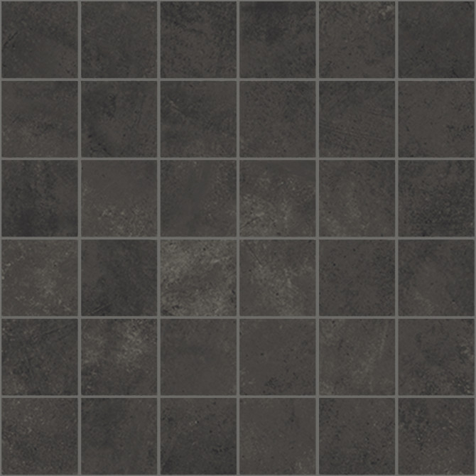 Cinder Black 2×2 Mosaic