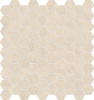 Caspar Ivory 1-1/4″ Hexagon Mosaic Polished