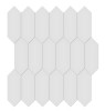 Nantucket Silver 2×5 Picket Mosaic Matte