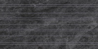 Beyond Taj Mahal Noir 12×24 Stripes Decorative Tile Silk Rectified