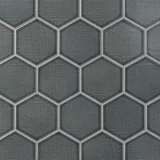 Linen Dapper Grey 4″ Hexagon Field Tile