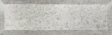 Obsidian Antique Silver Mirror Tile 3X9 Beveled